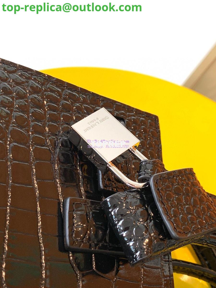 Replica YSL Saint Laurent Classic Sac De Jour Baby Nano In Embossed  Crocodile Shiny Leather 421863 Black 15 Replica YSL Saint Laurent Classic Sac De Jour Baby Nano In Embossed  Crocodile Shiny Leather 421863 Black 15