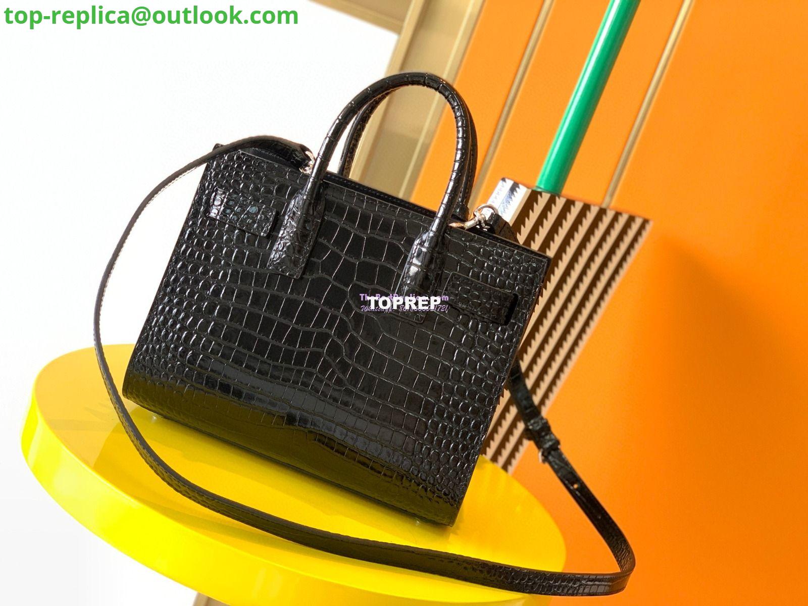 Replica YSL Saint Laurent Classic Sac De Jour Baby Nano In Embossed  Crocodile Shiny Leather 421863 Black 19 Replica YSL Saint Laurent Classic Sac De Jour Baby Nano In Embossed  Crocodile Shiny Leather 421863 Black 19