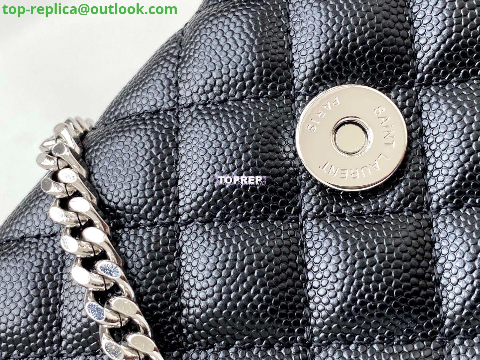 Replica YSL Envelope small bag in mix matelassé grain de poudre embossed leather 526286 black shw 7 Replica YSL Envelope small bag in mix matelassé grain de poudre embossed leather 526286 black shw 7