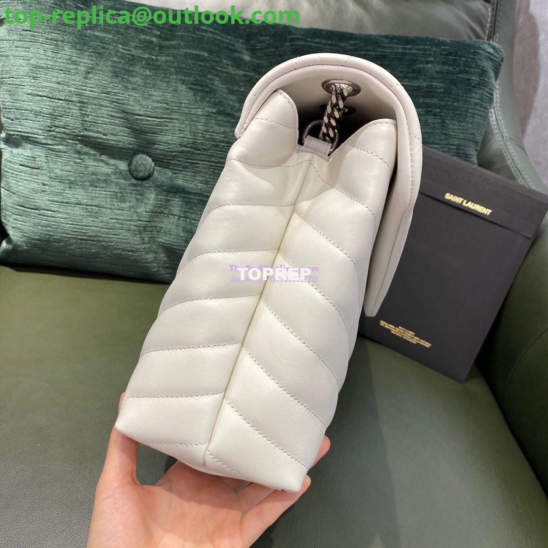 Replica YSL Saint Laurent Medium Loulou Bag In Blanc "Y" Matelassé Leather 459749 Silver Hardware 4 Replica YSL Saint Laurent Medium Loulou Bag In Blanc "Y" Matelassé Leather 459749 Silver Hardware 4