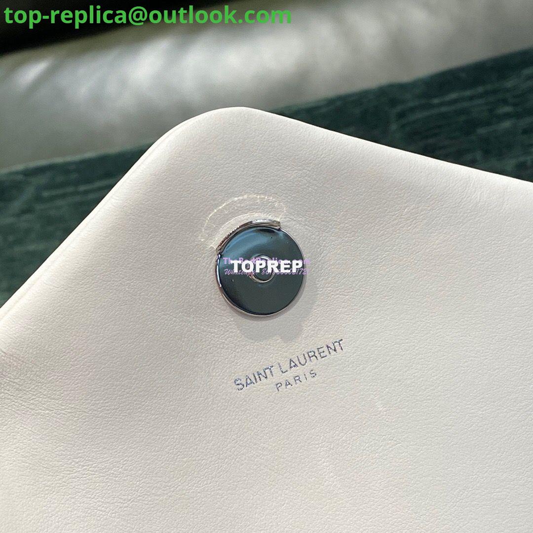 Replica YSL Saint Laurent Medium Loulou Bag In Blanc "Y" Matelassé Leather 459749 Silver Hardware 9 Replica YSL Saint Laurent Medium Loulou Bag In Blanc "Y" Matelassé Leather 459749 Silver Hardware 9