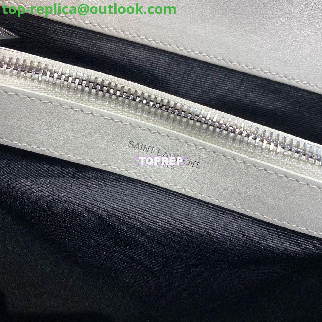 Replica YSL Saint Laurent Medium Loulou Bag In Blanc "Y" Matelassé Leather 459749 Silver Hardware 10 Replica YSL Saint Laurent Medium Loulou Bag In Blanc "Y" Matelassé Leather 459749 Silver Hardware 10