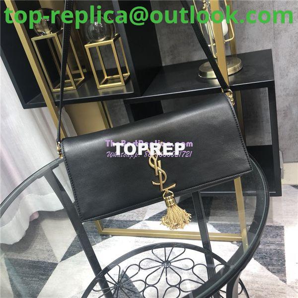 Replica YSL Saint Laurent Kate 99 in black lambskin Replica YSL Saint Laurent Kate 99 in black lambskin