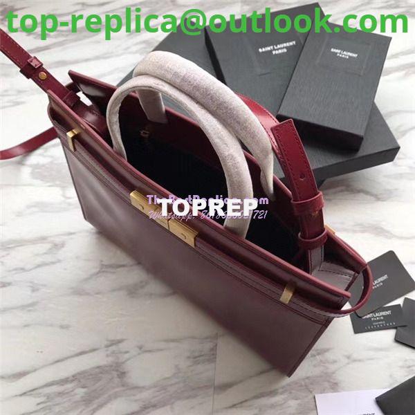 Replica YSL Saint Laurent Manhattan small shopping in Rouge smooth leather 3 Replica YSL Saint Laurent Manhattan small shopping in Rouge smooth leather 3