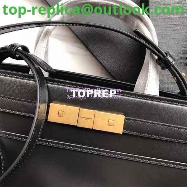 Replica YSL Saint Laurent Manhattan small shopping in black smooth leather 6 Replica YSL Saint Laurent Manhattan small shopping in black smooth leather 6