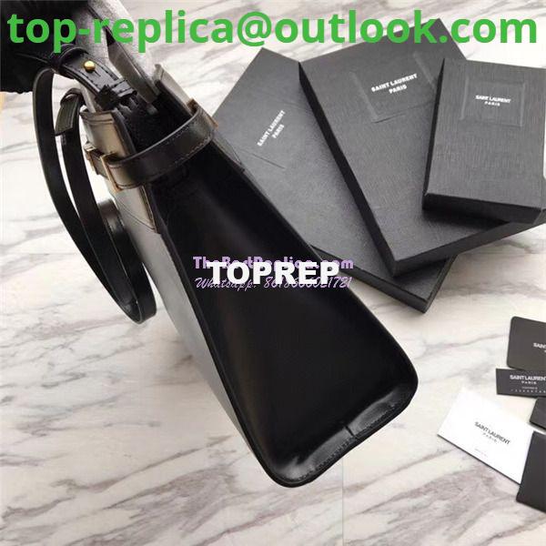 Replica YSL Saint Laurent Manhattan small shopping in black smooth leather 7 Replica YSL Saint Laurent Manhattan small shopping in black smooth leather 7