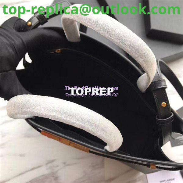 Replica YSL Saint Laurent Manhattan small shopping in black smooth leather 8 Replica YSL Saint Laurent Manhattan small shopping in black smooth leather 8