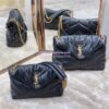 Replica YSL Saint Laurent Manhattan small shopping in black smooth leather 9