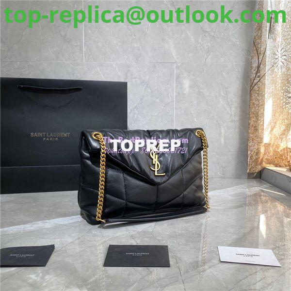 Replica Yves Saint Laurent YSL Loulou Puffer Small Bag In Quilted Lambskin 577476 Black Gold Hardware 3 Replica Yves Saint Laurent YSL Loulou Puffer Small Bag In Quilted Lambskin 577476 Black Gold Hardware 3