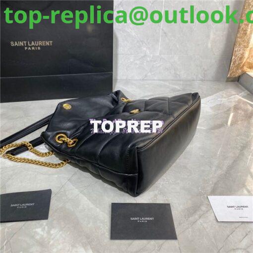 Replica Yves Saint Laurent YSL Loulou Puffer Small Bag In Quilted Lambskin 577476 Black Gold Hardware 7