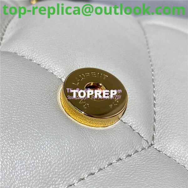 Replica Yves Saint Laurent YSL Loulou Puffer Small Bag In Quilted Lambskin 577476 White Gold Hardware 5 Replica Yves Saint Laurent YSL Loulou Puffer Small Bag In Quilted Lambskin 577476 White Gold Hardware 5