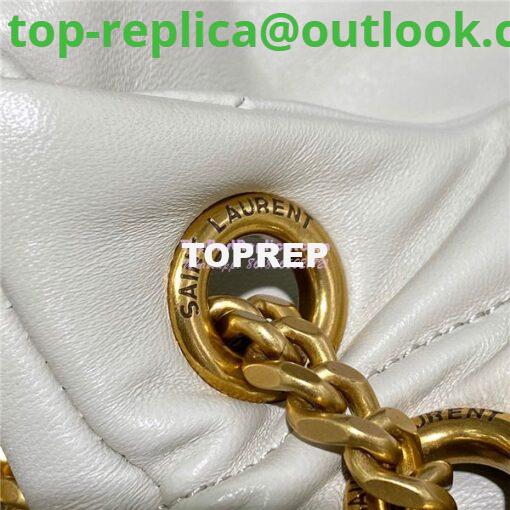 Replica Yves Saint Laurent YSL Loulou Puffer Small Bag In Quilted Lambskin 577476 White Gold Hardware 10