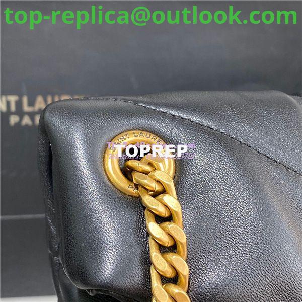 Replica Yves Saint Laurent YSL Loulou Puffer Medium Bag In Quilted Lambskin 5774751 Black Gold Hardware 4 Replica Yves Saint Laurent YSL Loulou Puffer Medium Bag In Quilted Lambskin 5774751 Black Gold Hardware 4