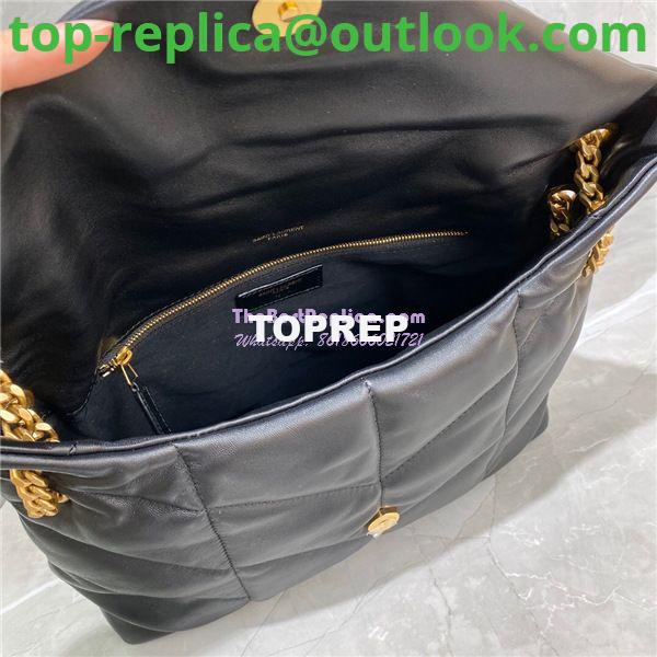 Replica Yves Saint Laurent YSL Loulou Puffer Medium Bag In Quilted Lambskin 5774751 Black Gold Hardware 10 Replica Yves Saint Laurent YSL Loulou Puffer Medium Bag In Quilted Lambskin 5774751 Black Gold Hardware 10