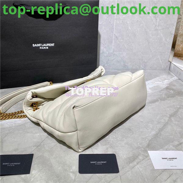 Replica Yves Saint Laurent YSL Loulou Puffer Medium Bag In Quilted Lambskin 5774751 White Gold Hardware 4 Replica Yves Saint Laurent YSL Loulou Puffer Medium Bag In Quilted Lambskin 5774751 White Gold Hardware 4
