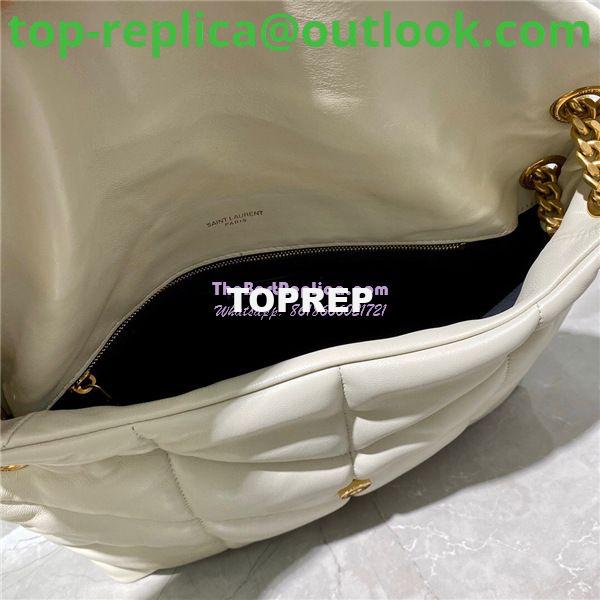 Replica Yves Saint Laurent YSL Loulou Puffer Medium Bag In Quilted Lambskin 5774751 White Gold Hardware 7 Replica Yves Saint Laurent YSL Loulou Puffer Medium Bag In Quilted Lambskin 5774751 White Gold Hardware 7