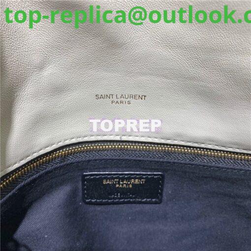 Replica Yves Saint Laurent YSL Loulou Puffer Medium Bag In Quilted Lambskin 5774751 White Gold Hardware 8