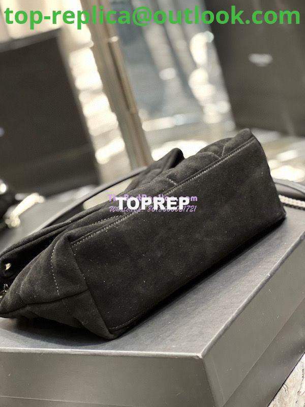 Replica YSL Saint Laurent Loulou Puffer Small Bag In Quilted Suede And Lambskin 577476 Black 10 Replica YSL Saint Laurent Loulou Puffer Small Bag In Quilted Suede And Lambskin 577476 Black 10