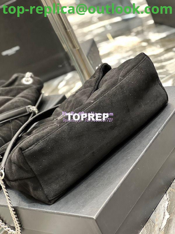 Replica YSL Saint Laurent Loulou Puffer Medium Bag In Quilted Suede And Lambskin 5774751 Black 7 Replica YSL Saint Laurent Loulou Puffer Medium Bag In Quilted Suede And Lambskin 5774751 Black 7