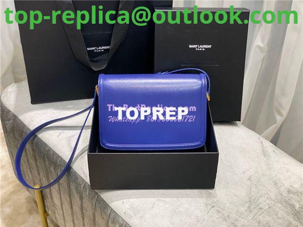 Replica YSL Saint Laurent Solferino Soft Satchel In Box Leather 635025 Blue 6 Replica YSL Saint Laurent Solferino Soft Satchel In Box Leather 635025 Blue 6
