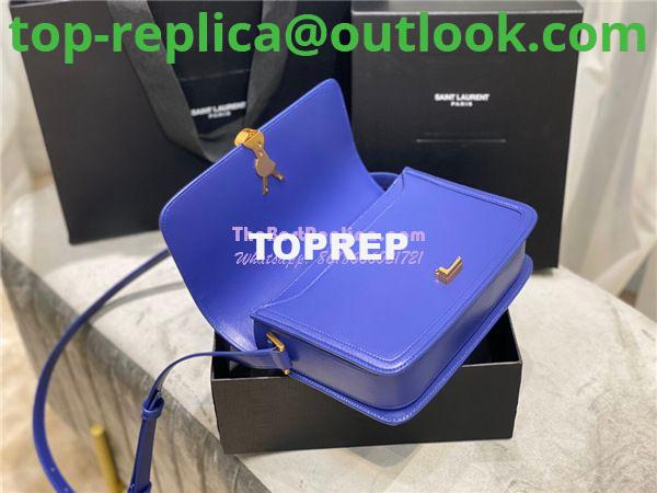 Replica YSL Saint Laurent Solferino Soft Satchel In Box Leather 635025 Blue 8 Replica YSL Saint Laurent Solferino Soft Satchel In Box Leather 635025 Blue 8