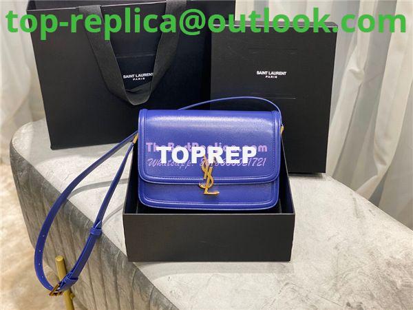Replica YSL Saint Laurent Solferino Soft Satchel In Box Leather 635025 Blue 12 Replica YSL Saint Laurent Solferino Soft Satchel In Box Leather 635025 Blue 12