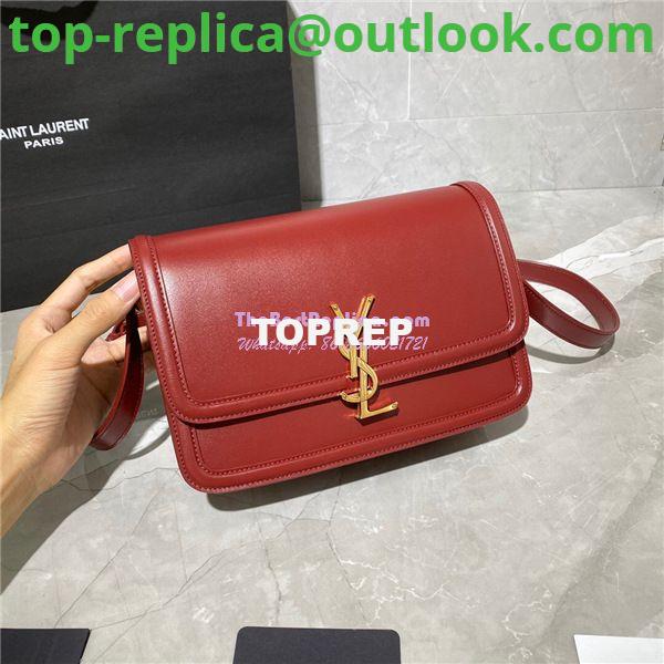 Replica YSL Saint Laurent Solferino Soft Satchel In Box Leather 635025 Red 4 Replica YSL Saint Laurent Solferino Soft Satchel In Box Leather 635025 Red 4
