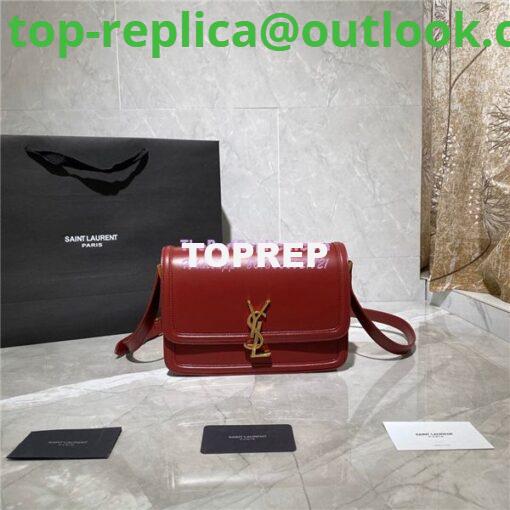 Replica YSL Saint Laurent Solferino Soft Satchel In Box Leather 635025 Red 11