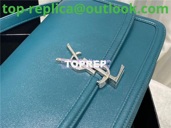 Replica YSL Saint Laurent Solferino Soft Satchel In Box Leather 635025 Slate Green 7 Replica YSL Saint Laurent Solferino Soft Satchel In Box Leather 635025 Slate Green 7