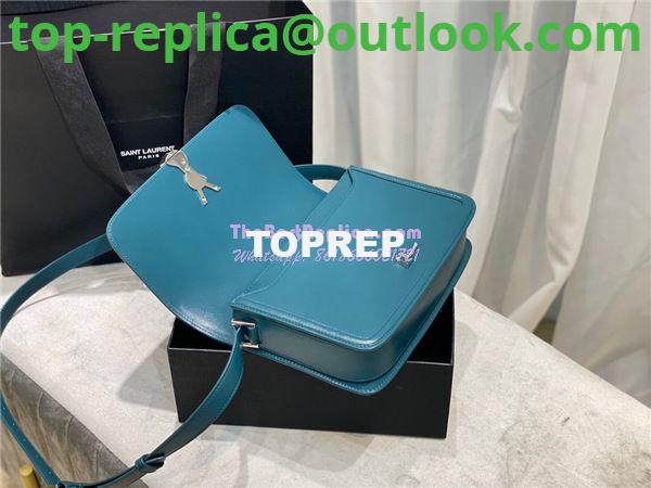 Replica YSL Saint Laurent Solferino Soft Satchel In Box Leather 635025 Slate Green 9 Replica YSL Saint Laurent Solferino Soft Satchel In Box Leather 635025 Slate Green 9