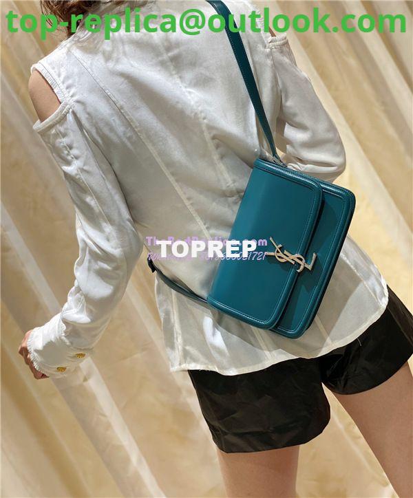 Replica YSL Saint Laurent Solferino Soft Satchel In Box Leather 635025 Slate Green 17 Replica YSL Saint Laurent Solferino Soft Satchel In Box Leather 635025 Slate Green 17