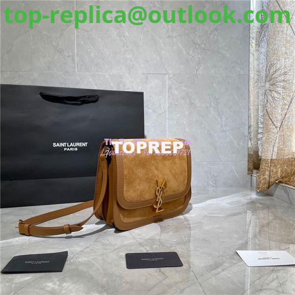 Replica YSL Saint Laurent Solferino Medium Soft Satchel In Suede And Smooth Leather 635025 Cinnamon 2 Replica YSL Saint Laurent Solferino Medium Soft Satchel In Suede And Smooth Leather 635025 Cinnamon 2
