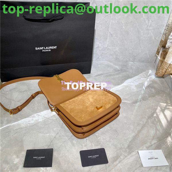 Replica YSL Saint Laurent Solferino Medium Soft Satchel In Suede And Smooth Leather 635025 Cinnamon 8 Replica YSL Saint Laurent Solferino Medium Soft Satchel In Suede And Smooth Leather 635025 Cinnamon 8