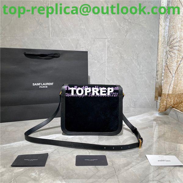 Replica YSL Saint Laurent Solferino Medium Soft Satchel In Suede And Smooth Leather 635025 Black 6 Replica YSL Saint Laurent Solferino Medium Soft Satchel In Suede And Smooth Leather 635025 Black 6