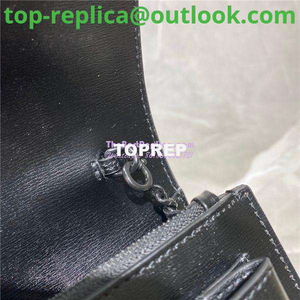 Replica Saint Laurent YSL Sunset Chain Wallet In Smooth Leather 533026 All Black 11 Replica Saint Laurent YSL Sunset Chain Wallet In Smooth Leather 533026 All Black 11