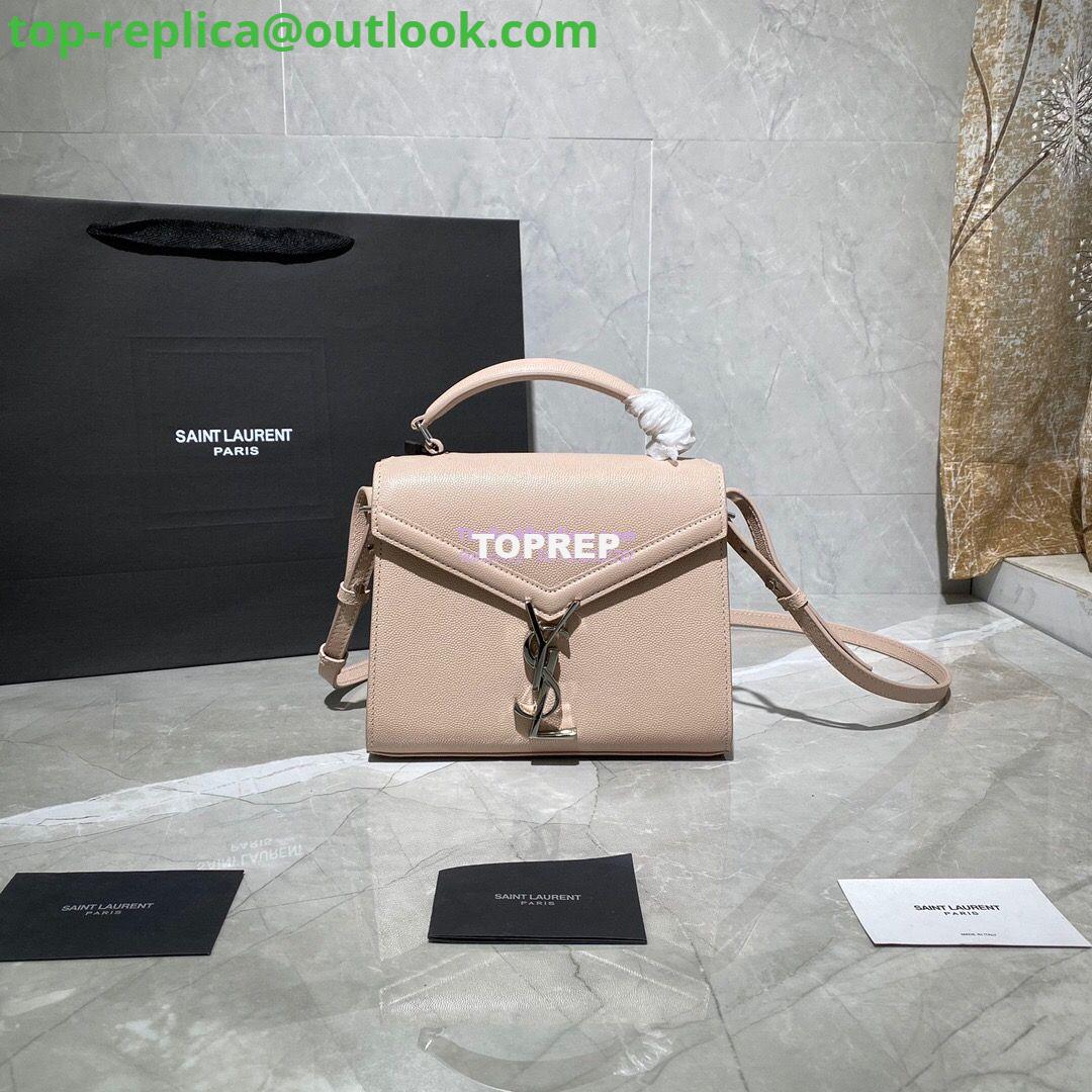 Replica YSL Saint Laurent Cassandra Mini Top Handle Bag In Grain De Poudre Embossed Leather 602716 Marble Pink Replica YSL Saint Laurent Cassandra Mini Top Handle Bag In Grain De Poudre Embossed Leather 602716 Marble Pink