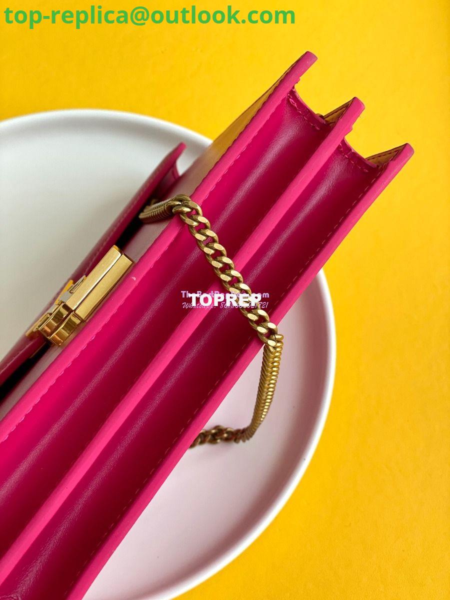 Replica YSL Saint Laurent Cassandra Monogram Clasp Bag In Smooth Leather Rosy Pink 4 Replica YSL Saint Laurent Cassandra Monogram Clasp Bag In Smooth Leather Rosy Pink 4