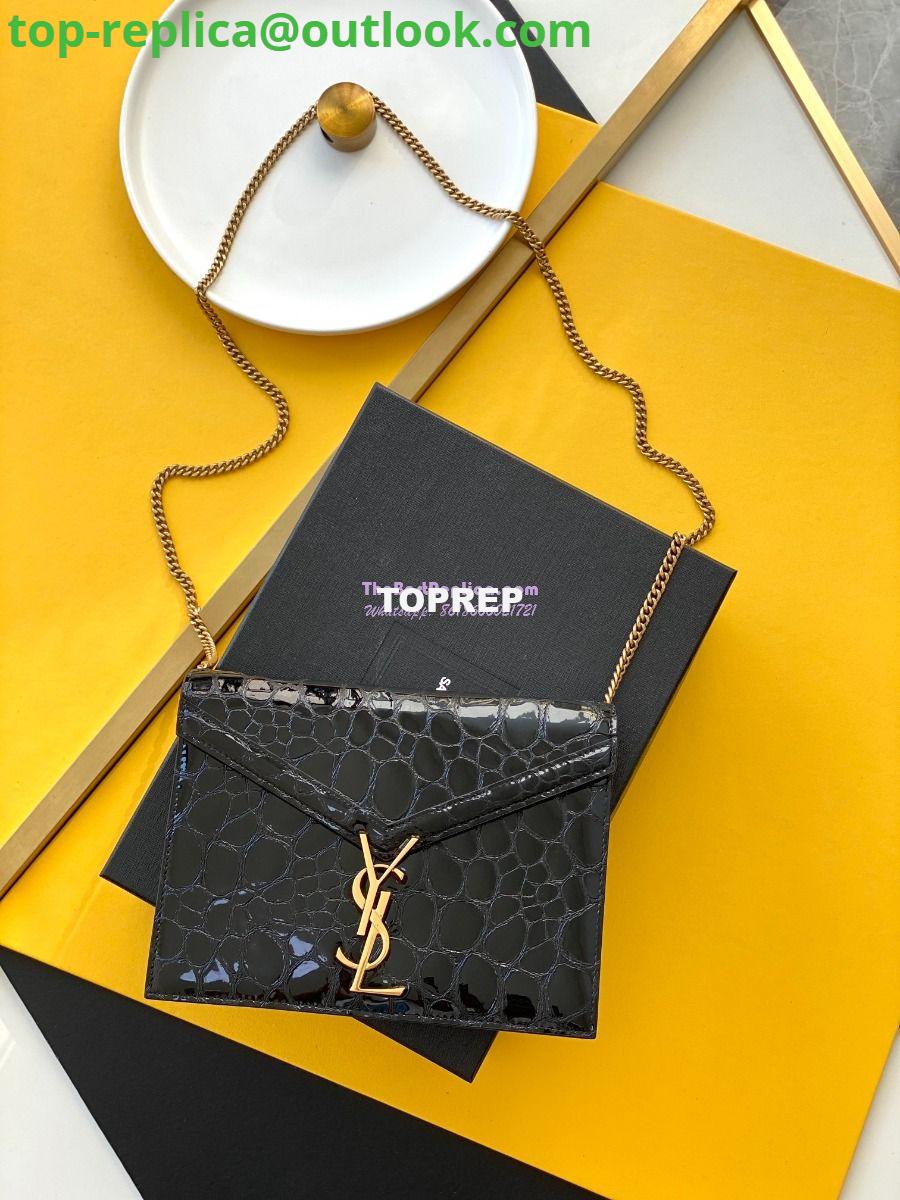 Replica YSL Saint Laurent Cassandra Monogram Clasp Bag In turtle Embossed Shiny Leather Black Replica YSL Saint Laurent Cassandra Monogram Clasp Bag In turtle Embossed Shiny Leather Black