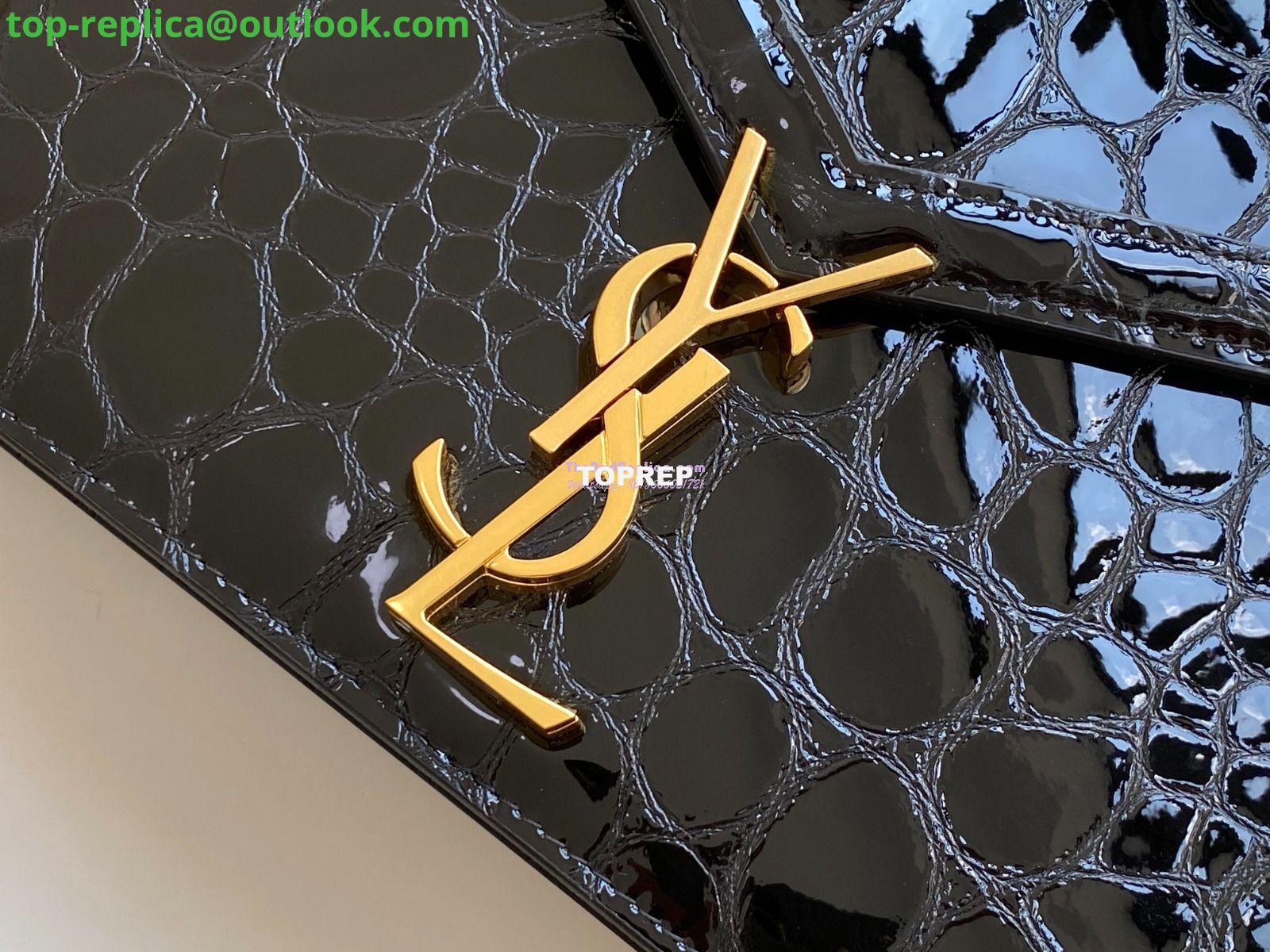 Replica YSL Saint Laurent Cassandra Monogram Clasp Bag In turtle Embossed Shiny Leather Black 4 Replica YSL Saint Laurent Cassandra Monogram Clasp Bag In turtle Embossed Shiny Leather Black 4