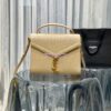 Replica YSL Saint Laurent Cassandra Monogram Clasp Bag In turtle Embossed Shiny Leather Black 12 Replica YSL Saint Laurent Cassandra Monogram Clasp Bag In turtle Embossed Shiny Leather Black 12