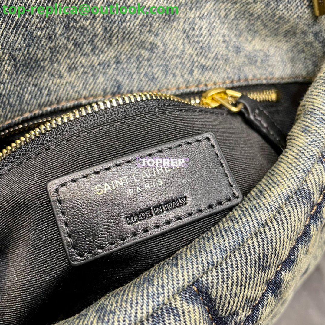 Replica Saint Laurent YSL Loulou Puffer Mini Bag In Quilted Vintage Denim And Suede 15 Replica Saint Laurent YSL Loulou Puffer Mini Bag In Quilted Vintage Denim And Suede 15