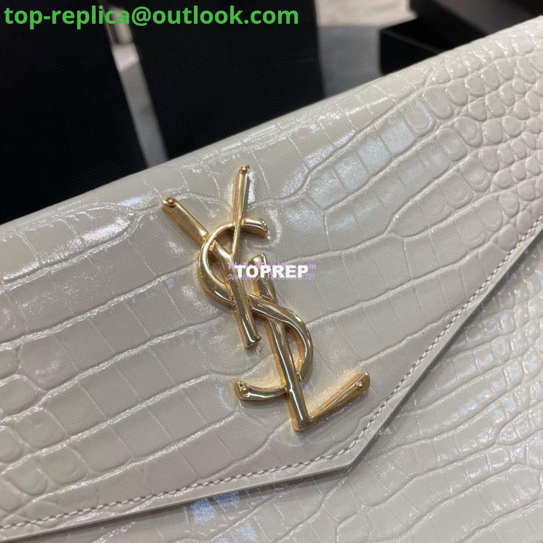 Replica YSL Saint Laurent Uptown Pouch In Crocodile Embossed Shiny Leather 565739 18 Replica YSL Saint Laurent Uptown Pouch In Crocodile Embossed Shiny Leather 565739 18