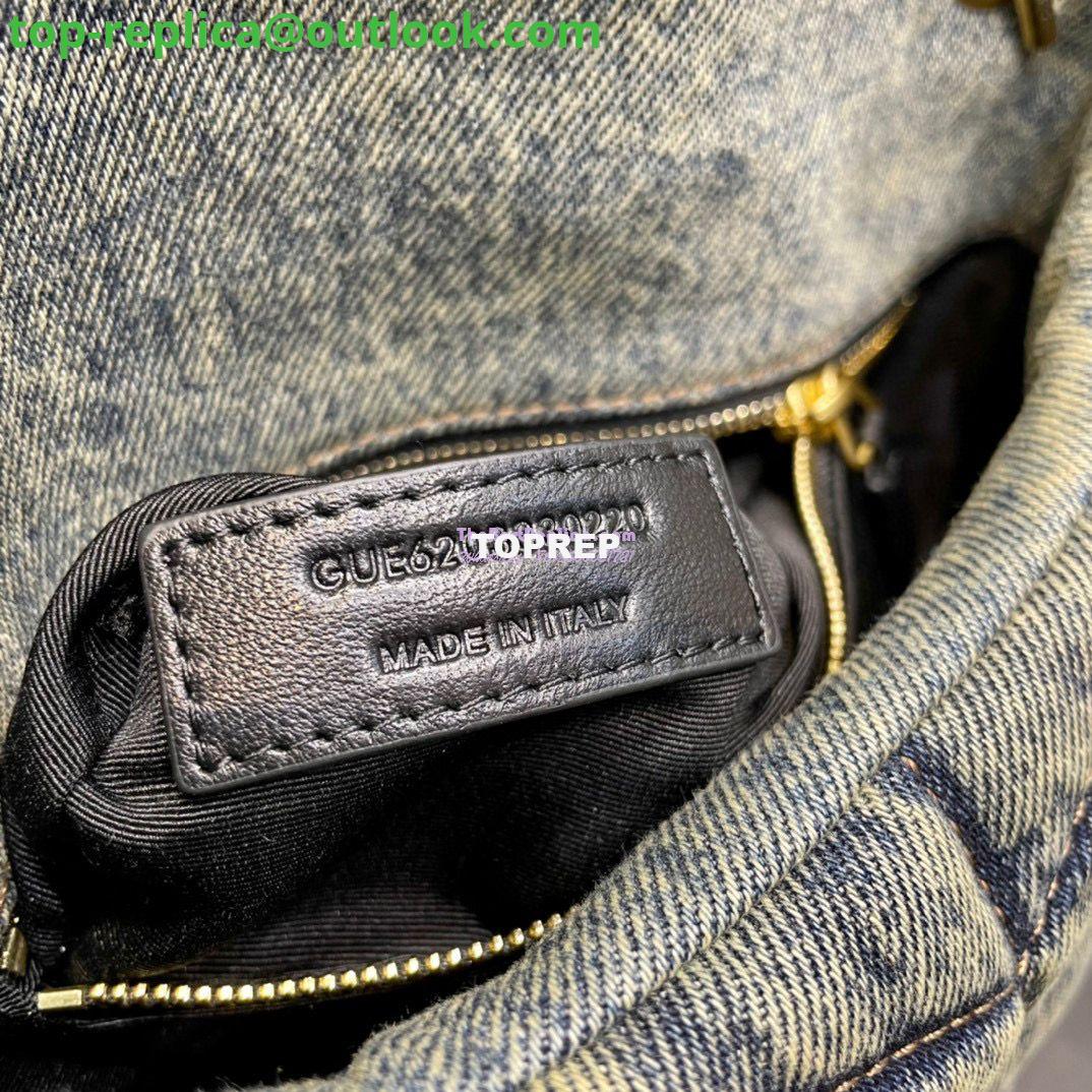 Replica Saint Laurent YSL Loulou Puffer Mini Bag In Quilted Vintage Denim And Suede 16 Replica Saint Laurent YSL Loulou Puffer Mini Bag In Quilted Vintage Denim And Suede 16