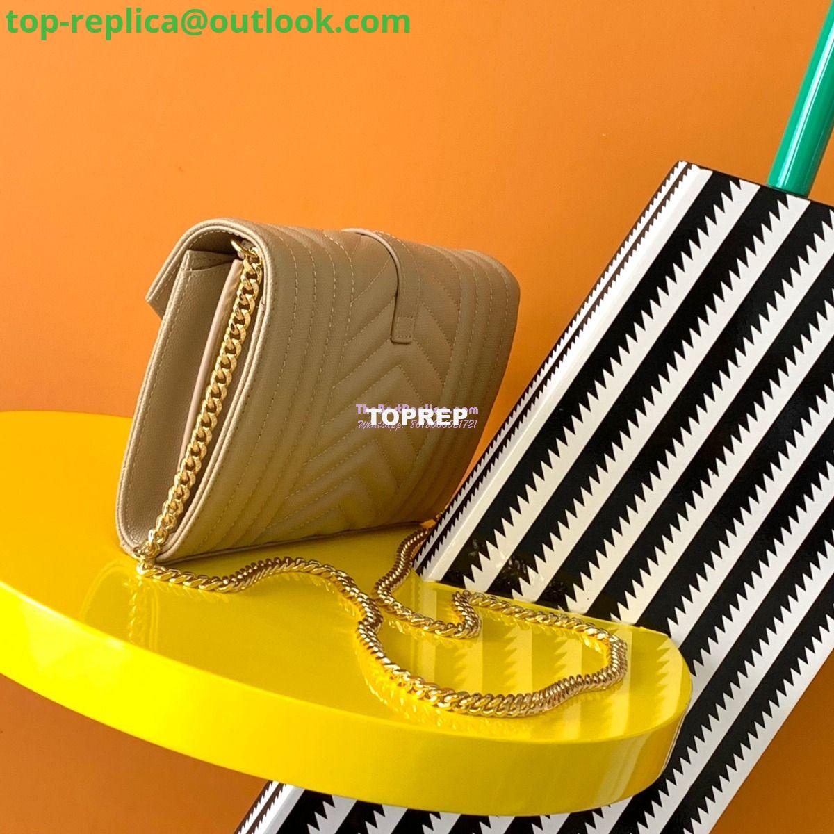 Replica YSL Saint Laurent Monogram Chain Wallet In Mix Matelassé Grain De Poudre Embossed Leather 620280 Beige 3 Replica YSL Saint Laurent Monogram Chain Wallet In Mix Matelassé Grain De Poudre Embossed Leather 620280 Beige 3