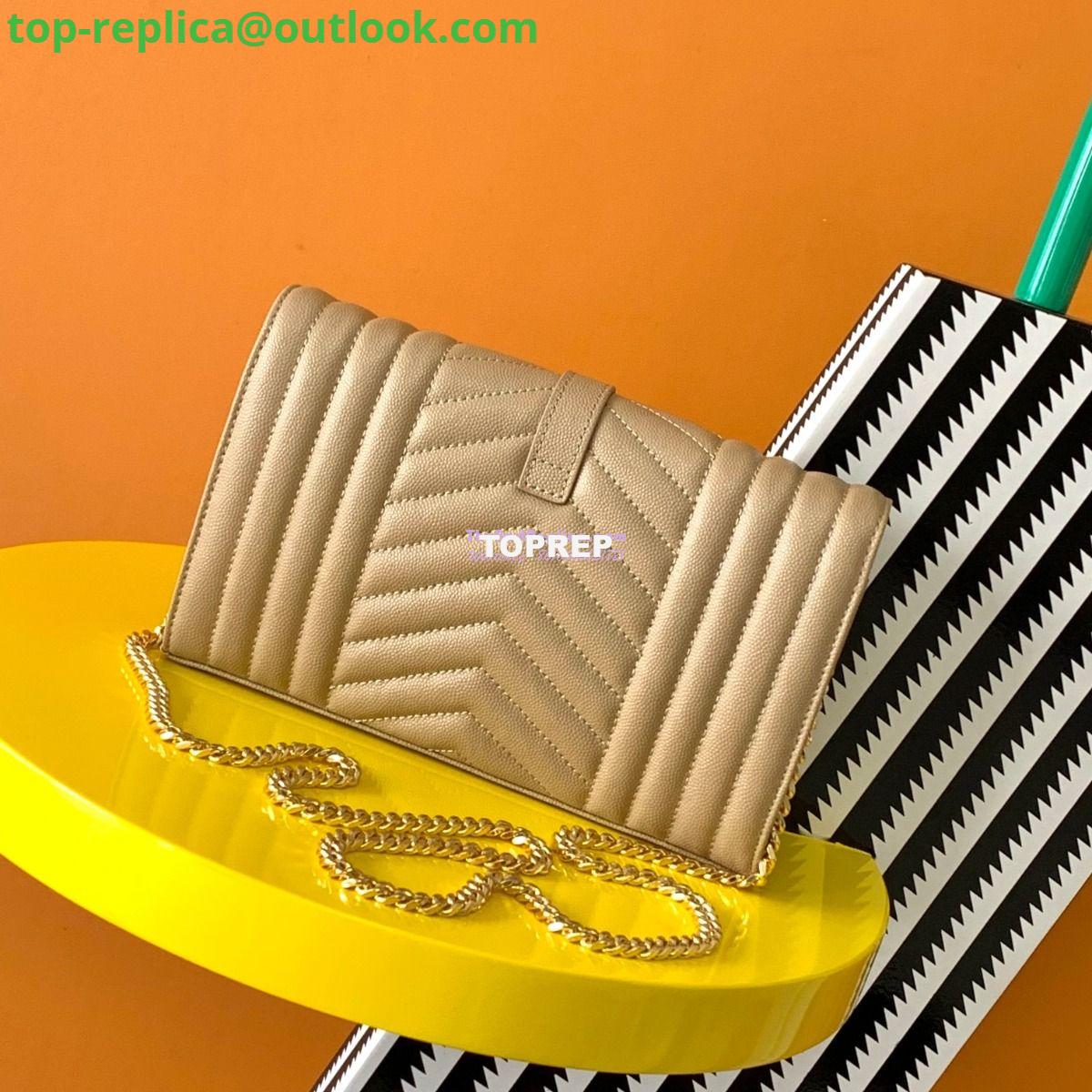 Replica YSL Saint Laurent Monogram Chain Wallet In Mix Matelassé Grain De Poudre Embossed Leather 620280 Beige 5 Replica YSL Saint Laurent Monogram Chain Wallet In Mix Matelassé Grain De Poudre Embossed Leather 620280 Beige 5