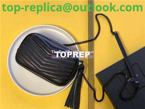 Replica YSL Saint Laurent Grain De Poudre Matelasse Monogram Mini Lou Camera Bag black with bhw 2 Replica YSL Saint Laurent Grain De Poudre Matelasse Monogram Mini Lou Camera Bag black with bhw 2