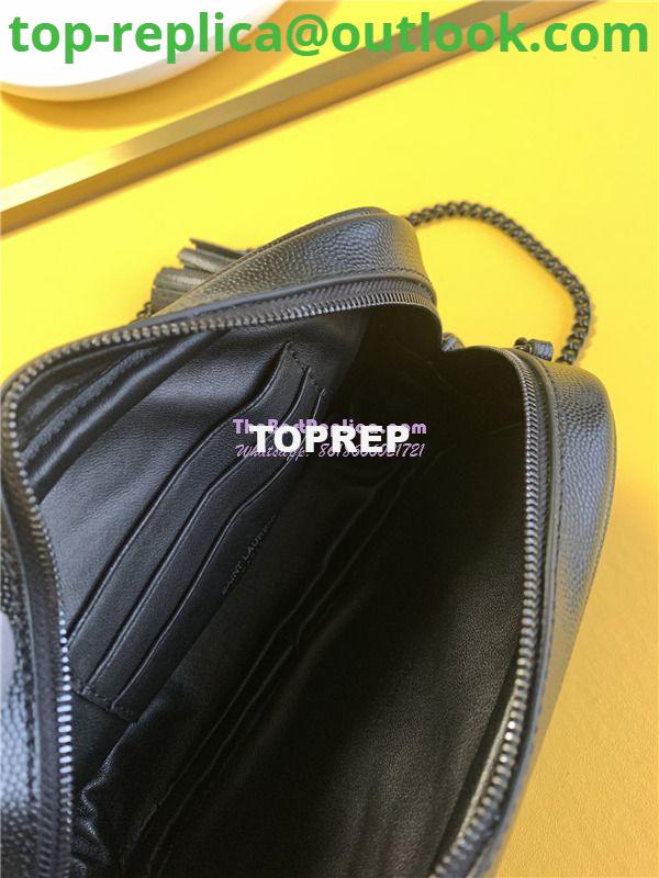 Replica YSL Saint Laurent Grain De Poudre Matelasse Monogram Mini Lou Camera Bag black with bhw 8 Replica YSL Saint Laurent Grain De Poudre Matelasse Monogram Mini Lou Camera Bag black with bhw 8