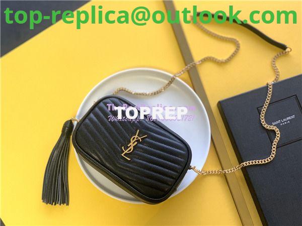 Replica YSL Saint Laurent Grain De Poudre Matelasse Monogram Mini Lou Camera Bag black Replica YSL Saint Laurent Grain De Poudre Matelasse Monogram Mini Lou Camera Bag black