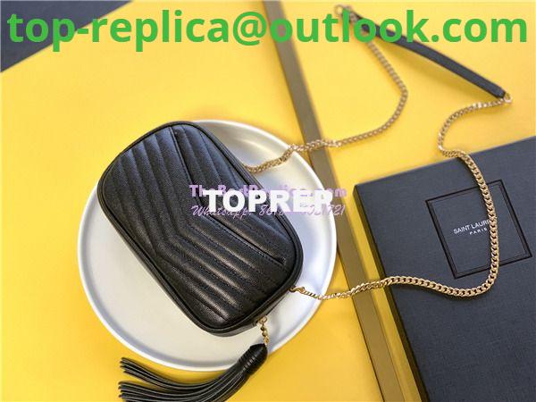 Replica YSL Saint Laurent Grain De Poudre Matelasse Monogram Mini Lou Camera Bag black 2 Replica YSL Saint Laurent Grain De Poudre Matelasse Monogram Mini Lou Camera Bag black 2