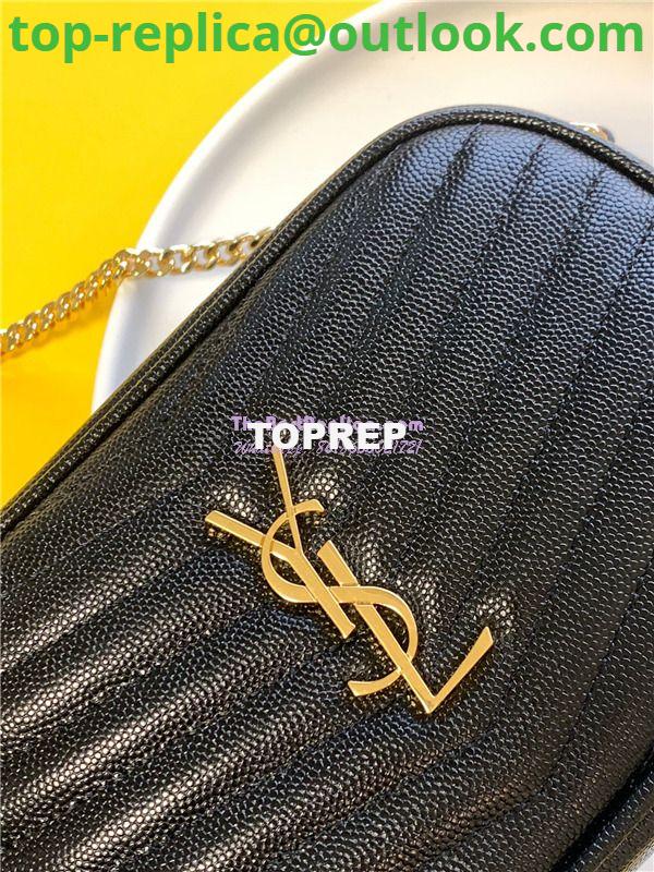 Replica YSL Saint Laurent Grain De Poudre Matelasse Monogram Mini Lou Camera Bag black 3 Replica YSL Saint Laurent Grain De Poudre Matelasse Monogram Mini Lou Camera Bag black 3